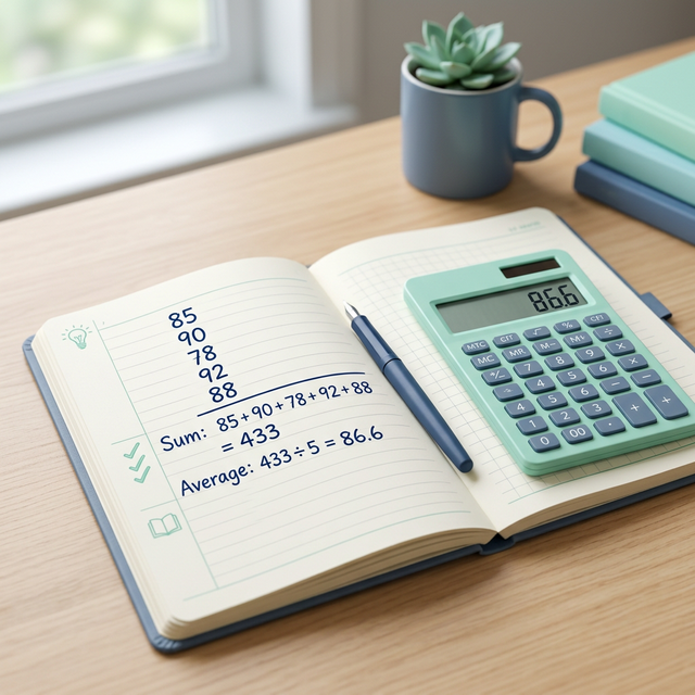 How to Calculate Average Marks for 5 Subjects